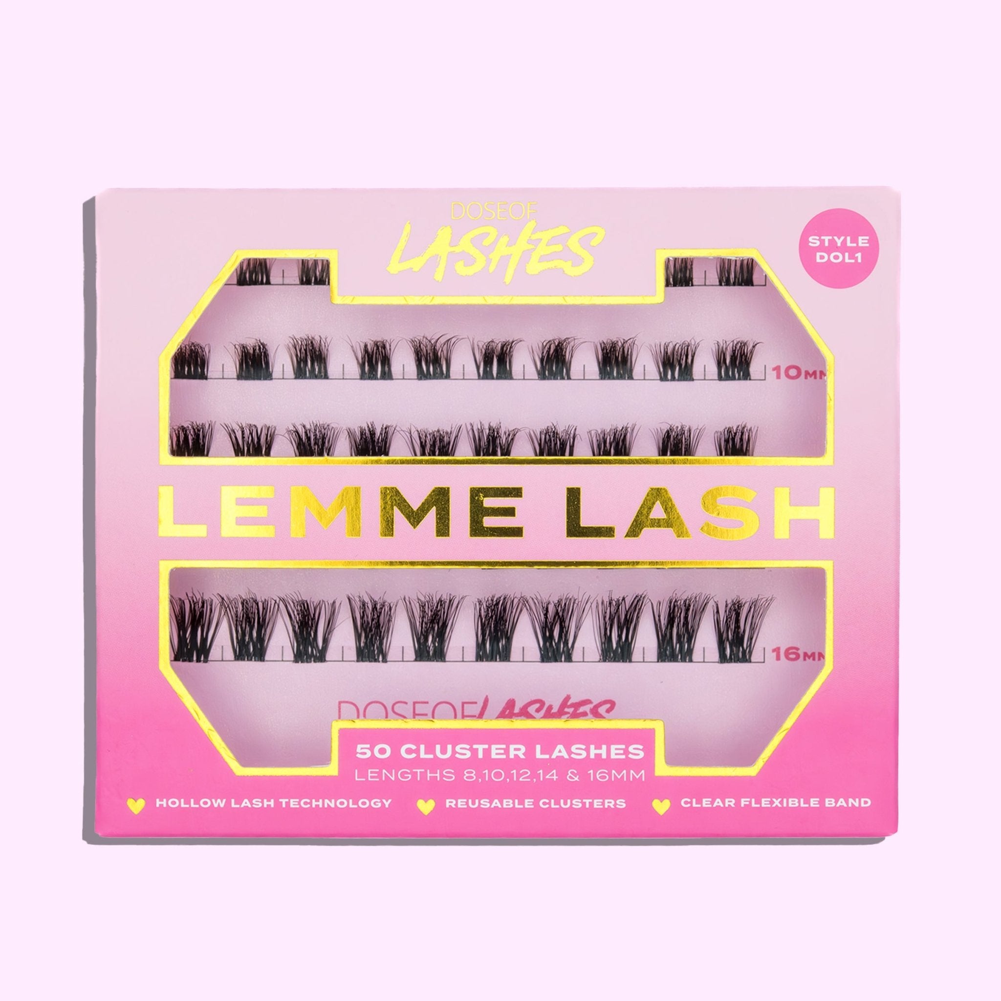 50 Pack Mixed Length Clusters - Dose of Lashes